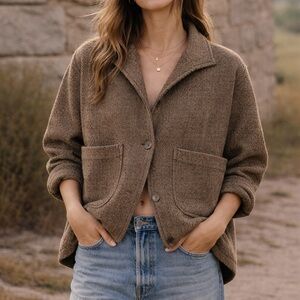 Cozy Brown Teddy Jacket for Women